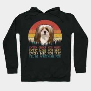 Vintage Every Snack You Make Every Meal You Bake Lhasa Apso Hoodie